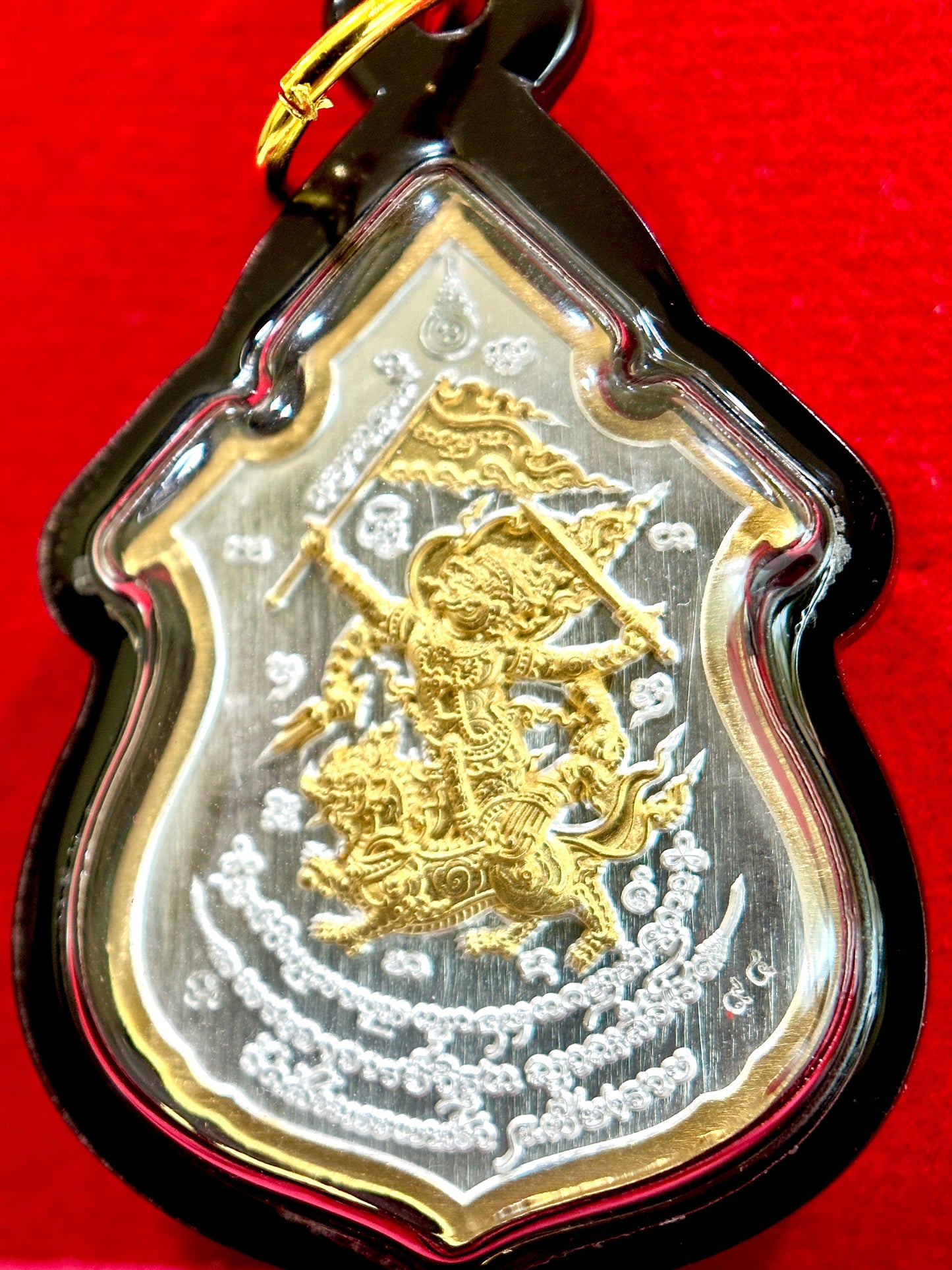 Lersi Ta Fai & Hanuman Riding Singha (Silver & Gold)