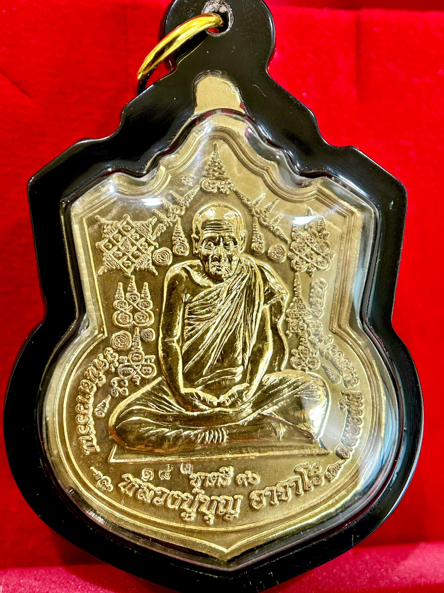 Phra Narai & Garuda Naga Conqueror with Luang Pu Boon (Gold)