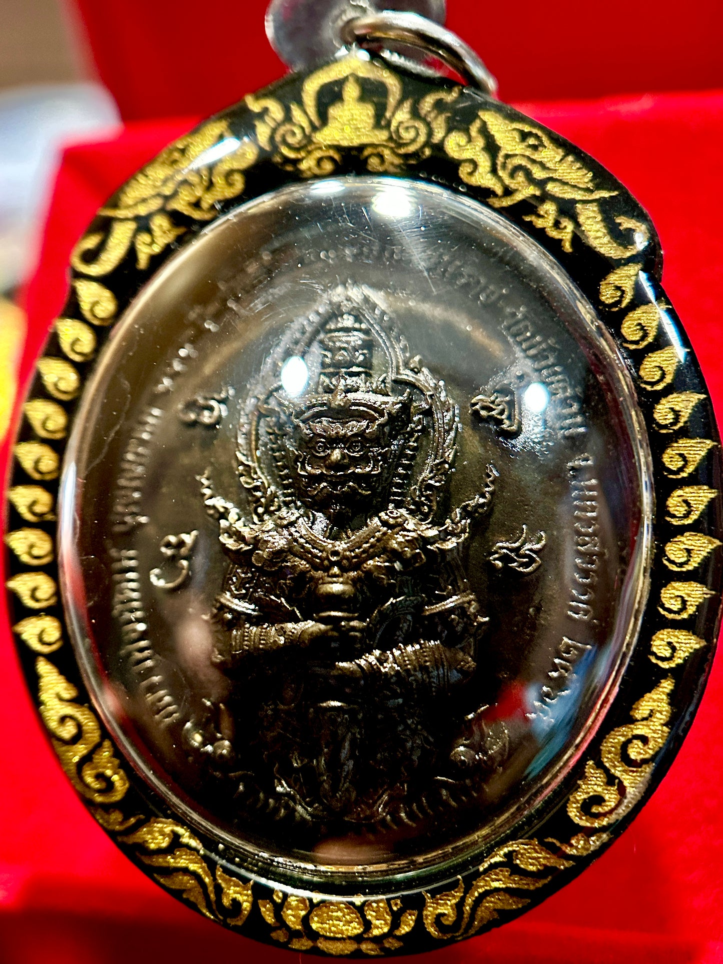 Silver Buddha of Radiant Serenity & Tao Wessuwan Guardian Shield