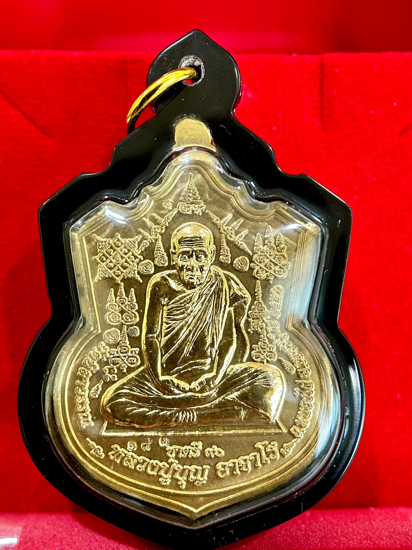 Phra Narai & Garuda Naga Conqueror with Luang Pu Boon (Gold)