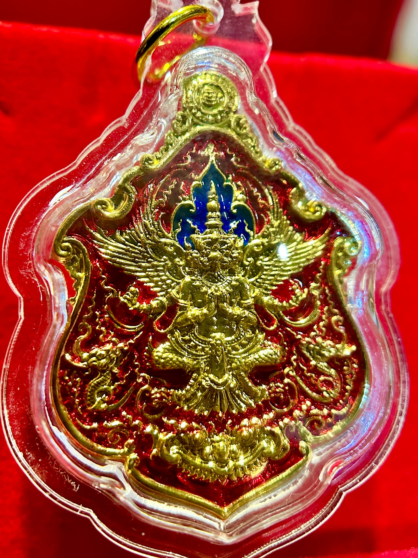 Garuda & Rahu Royal Crest (Red/Gold)
