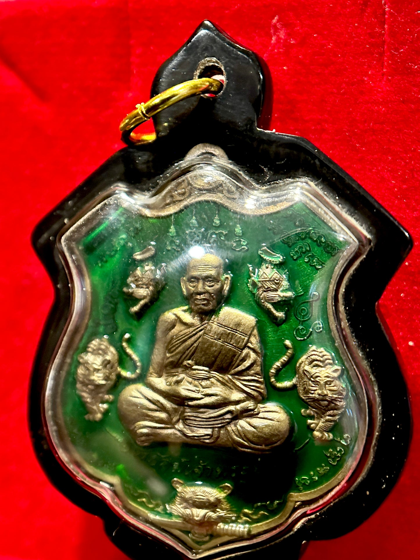Tiger Courage (Green/ Brushed Gold)