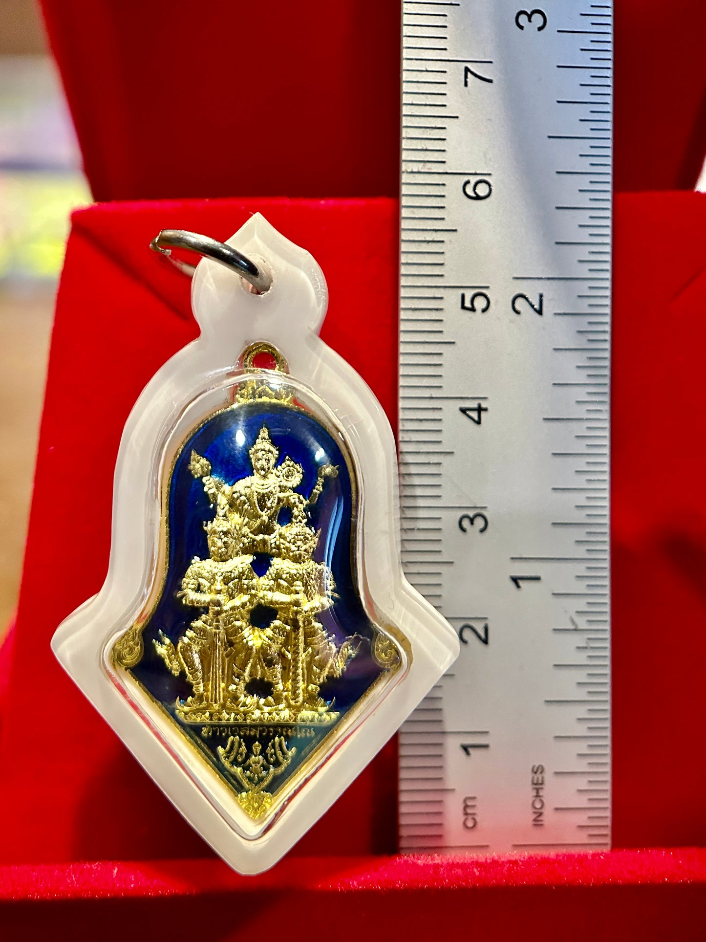Phra Vishvarupa & Tao Wessuwan Guardian (Blue Enamel)