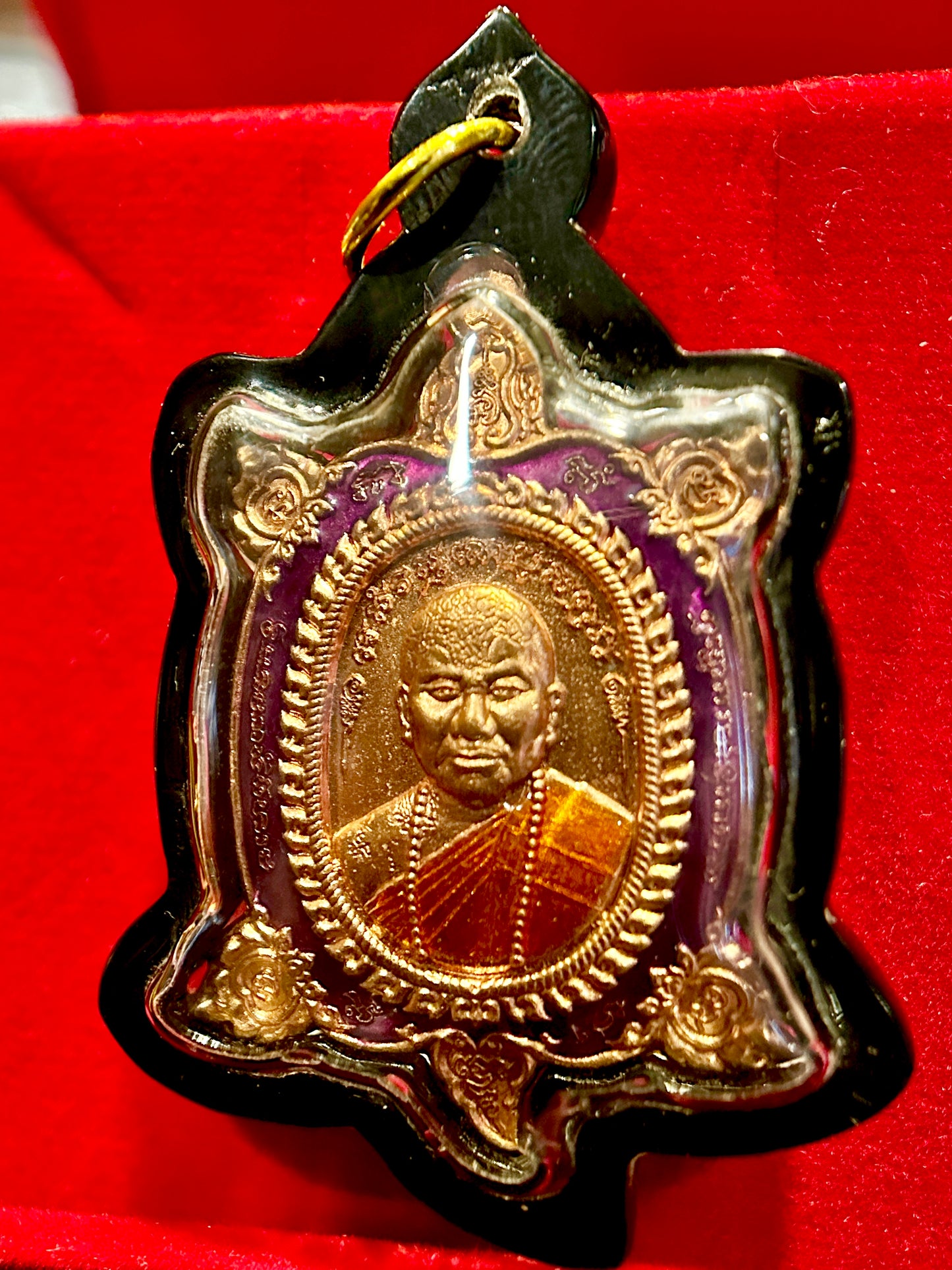 Luang Pu Udomsap Turtle (Purple/Copper)