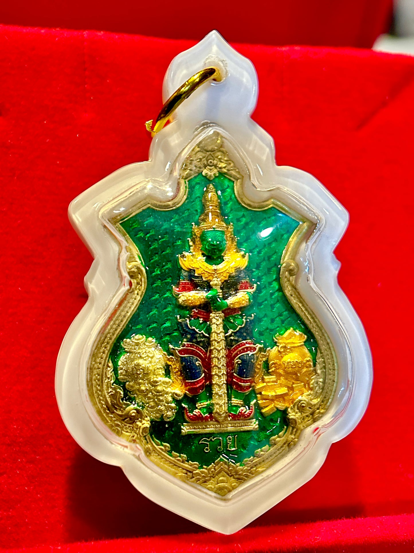 Tao Wessuwan & Phra Buddha – Emerald Wealth Guardian