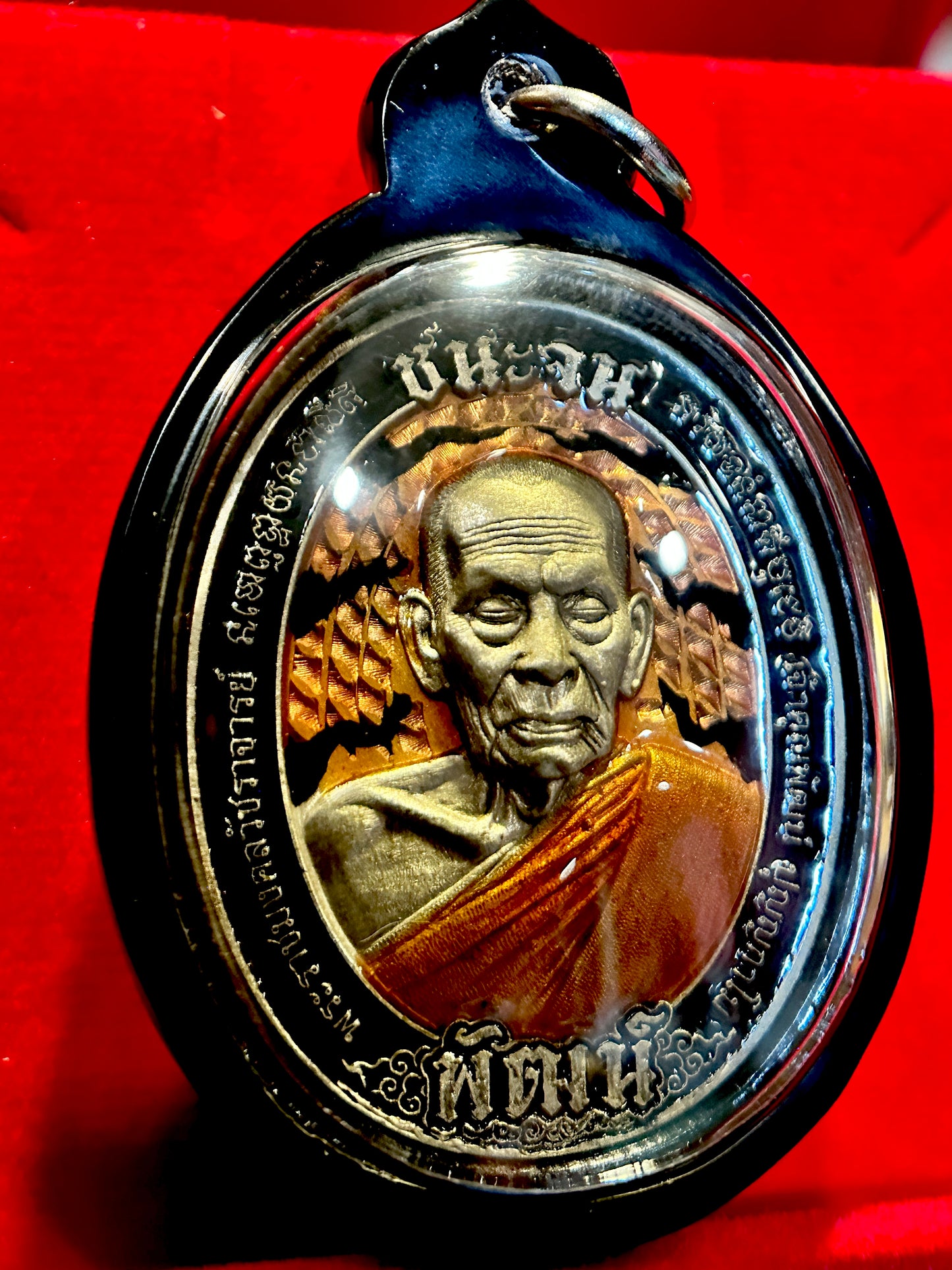 Luang Phor Phat & Tao Wessuwan (Orange/Black)