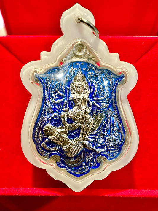 Kali/Shiva & Triple Hanuman (Blue/Silver)