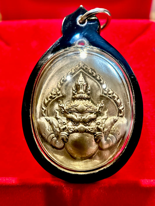 Eclipse Rahu Amulet (Brushed Silver)