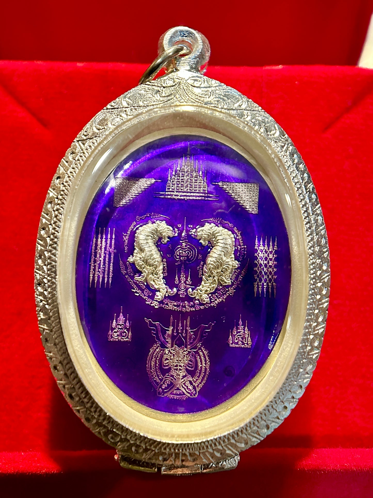 Nai Khanom Tom Signature Amulet (Purple & Silver Edition)