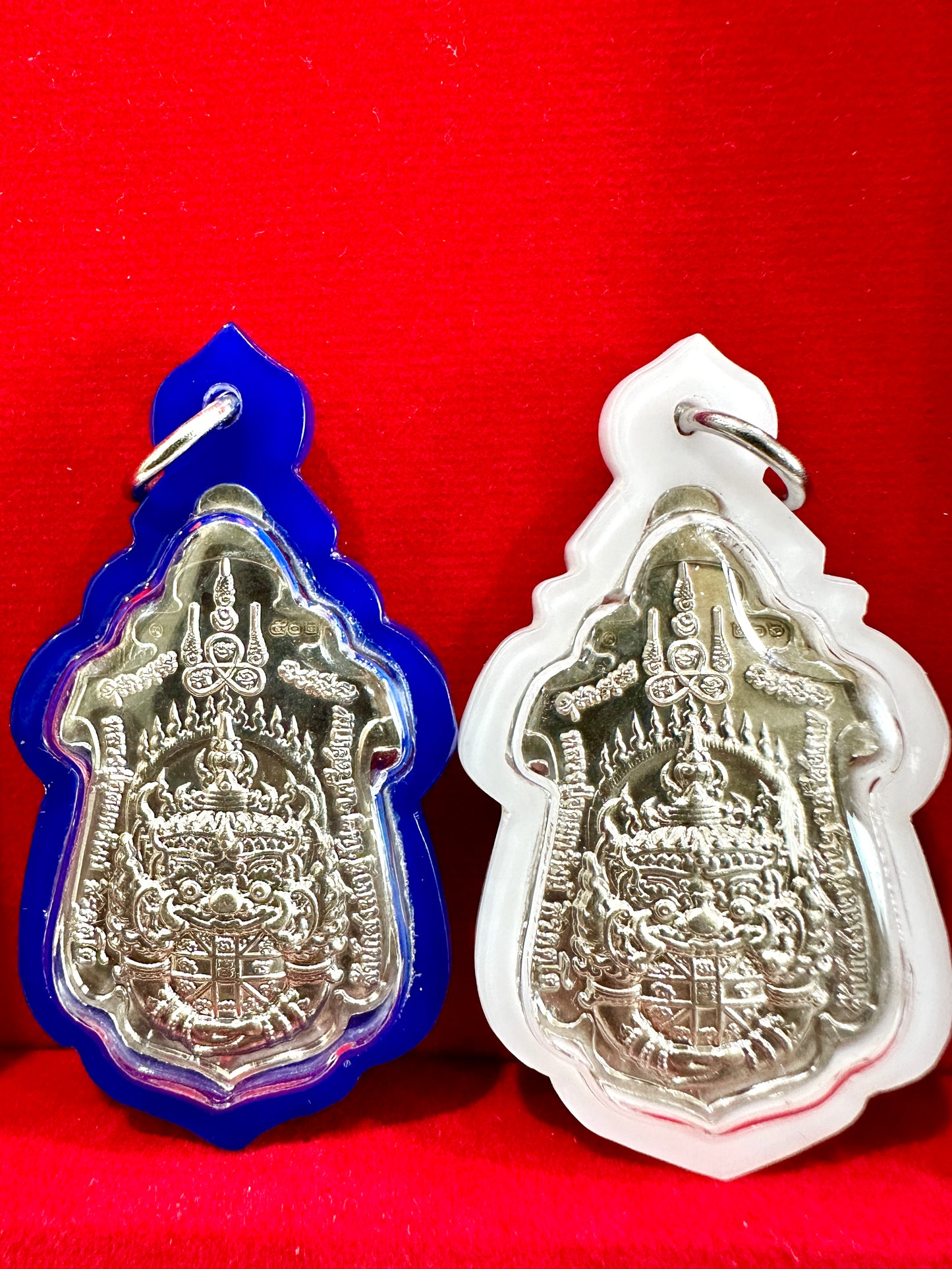 Tao Wessuwan Celestial Blue Guardian & Silver Shield (Sacred Pair)