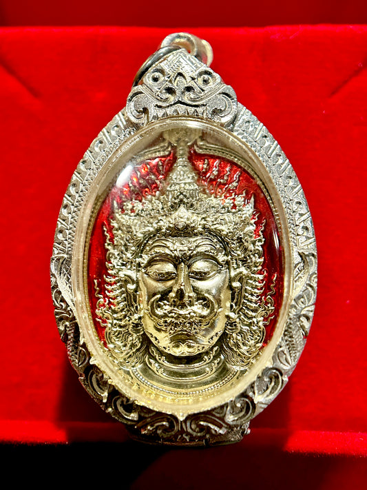 Silver Tao Wessuwan & Phra Rahu (Crimson Flame)