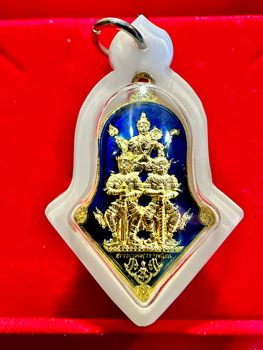 Phra Vishvarupa & Tao Wessuwan Guardian (Blue Enamel)