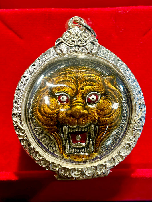 Tiger Spirit & Luang Po Suea Monk Blessing (Purple)