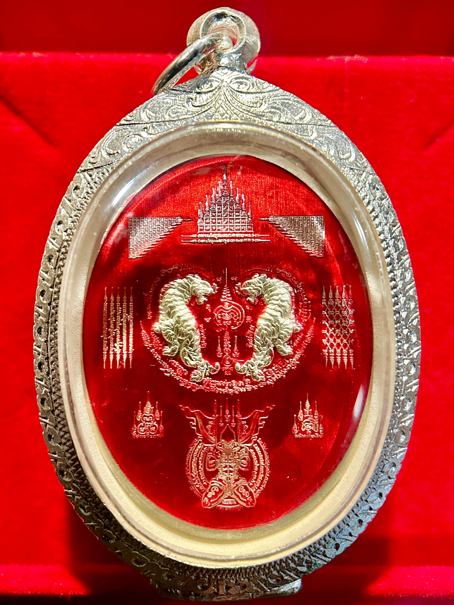 Nai Khanom Tom Signature Amulet (Red & Silver Edition)