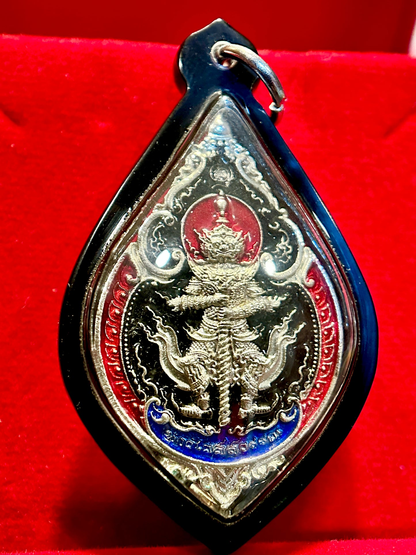 Tao Wessuwan & Lersi Divine Guardian Amulet (Tri-Color Black Edition)