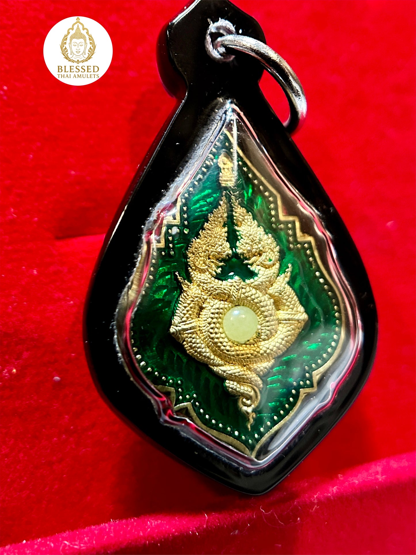 Twin Naga Eye of Protection (Green/Gold)