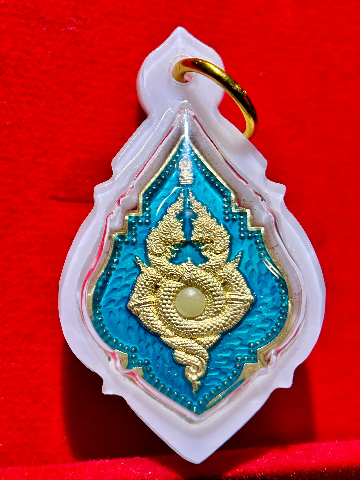 Twin Naga Eye of Protection (Turquoise/Gold)