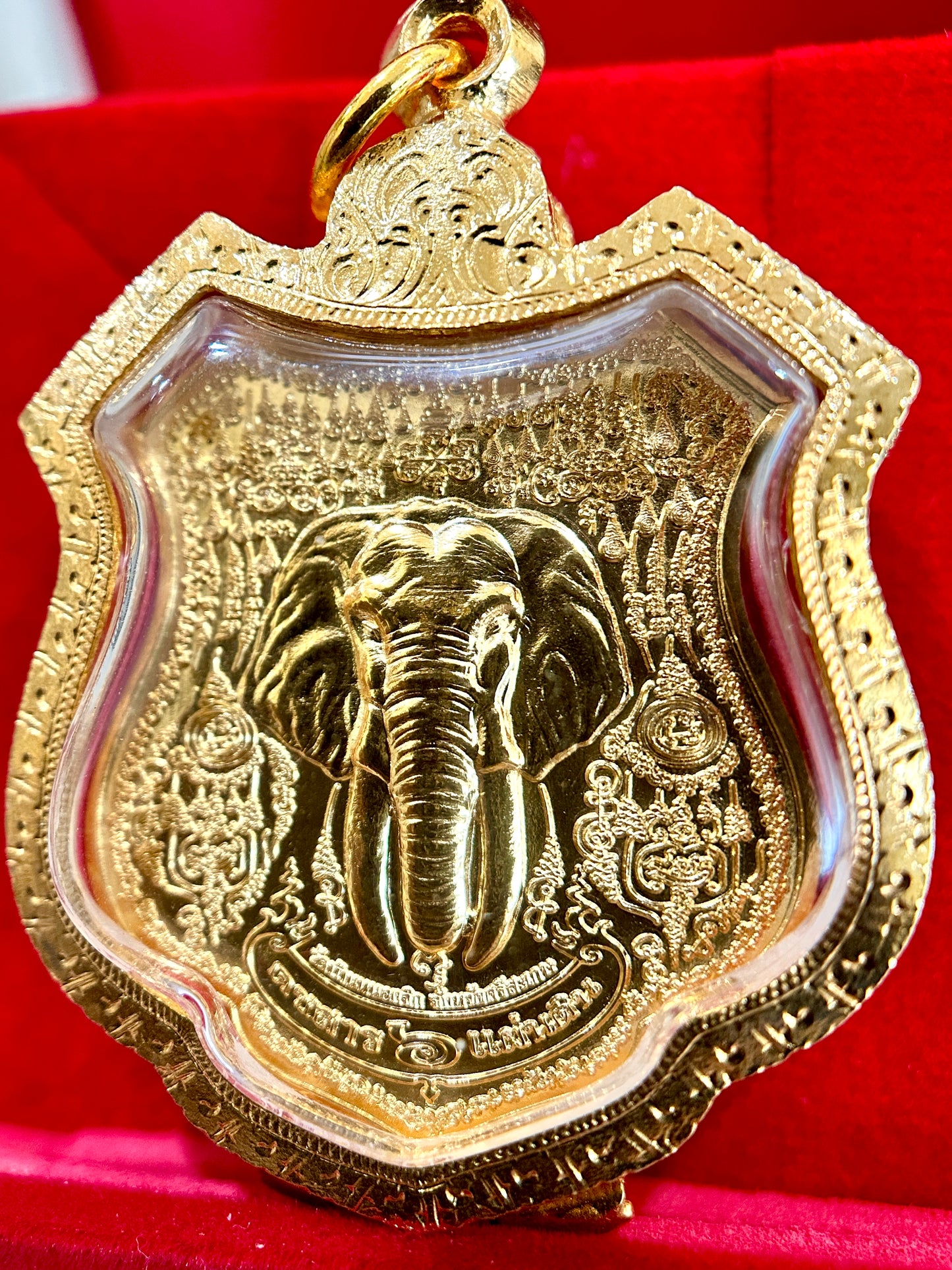 Sacred Elephant Amulet (Gold)