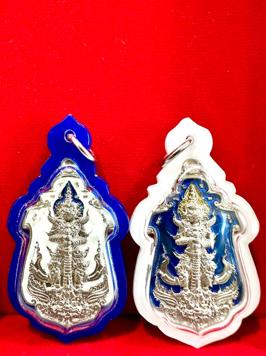 Tao Wessuwan Celestial Blue Guardian & Silver Shield (Sacred Pair)