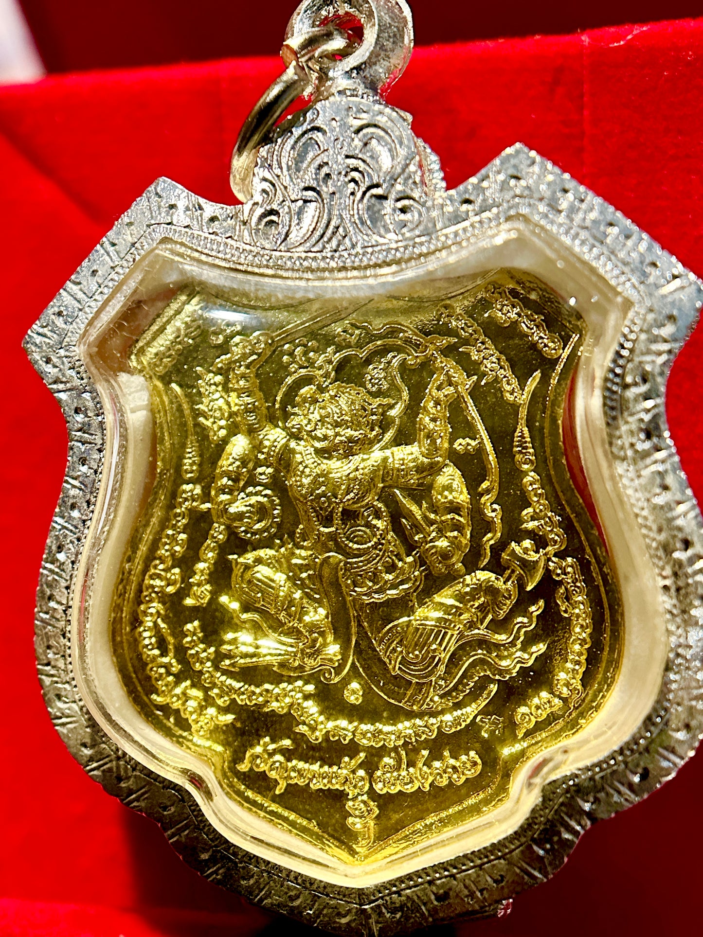 Lersi & Twin Singha • Hanuman Guardian Amulet (Emerald & Gold Edition)
