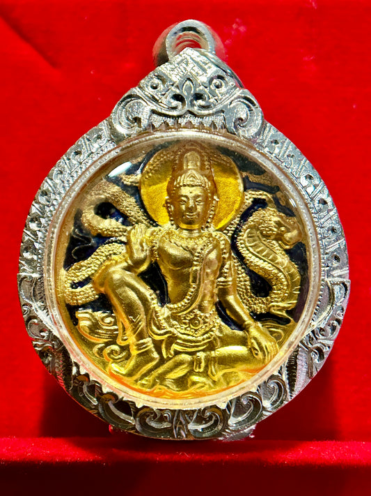 Naga-Protected Bodhisattva (Blue/Gold)