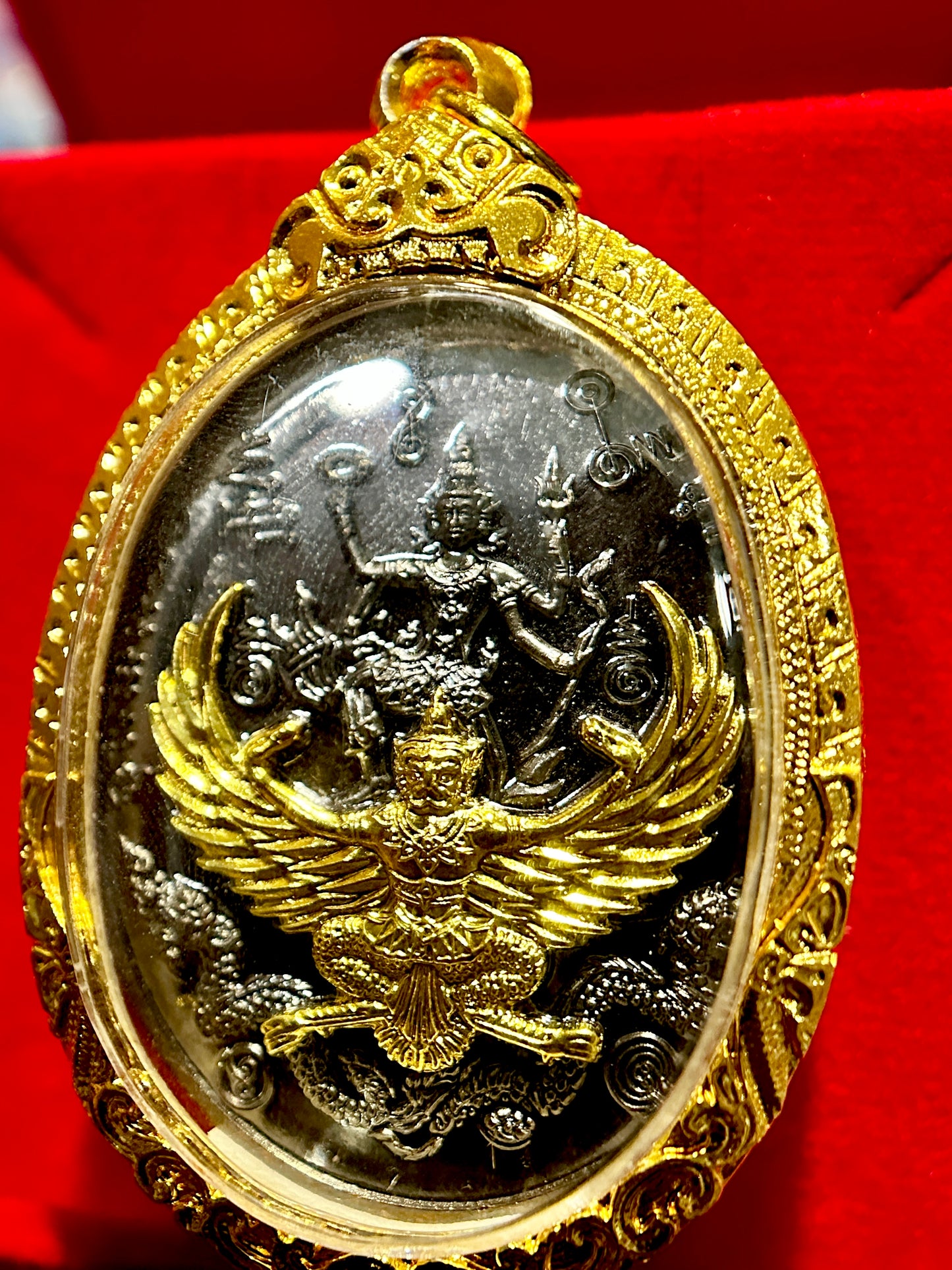 Phra Narai & Garuda with Rahu (Gold Guardian Edition)