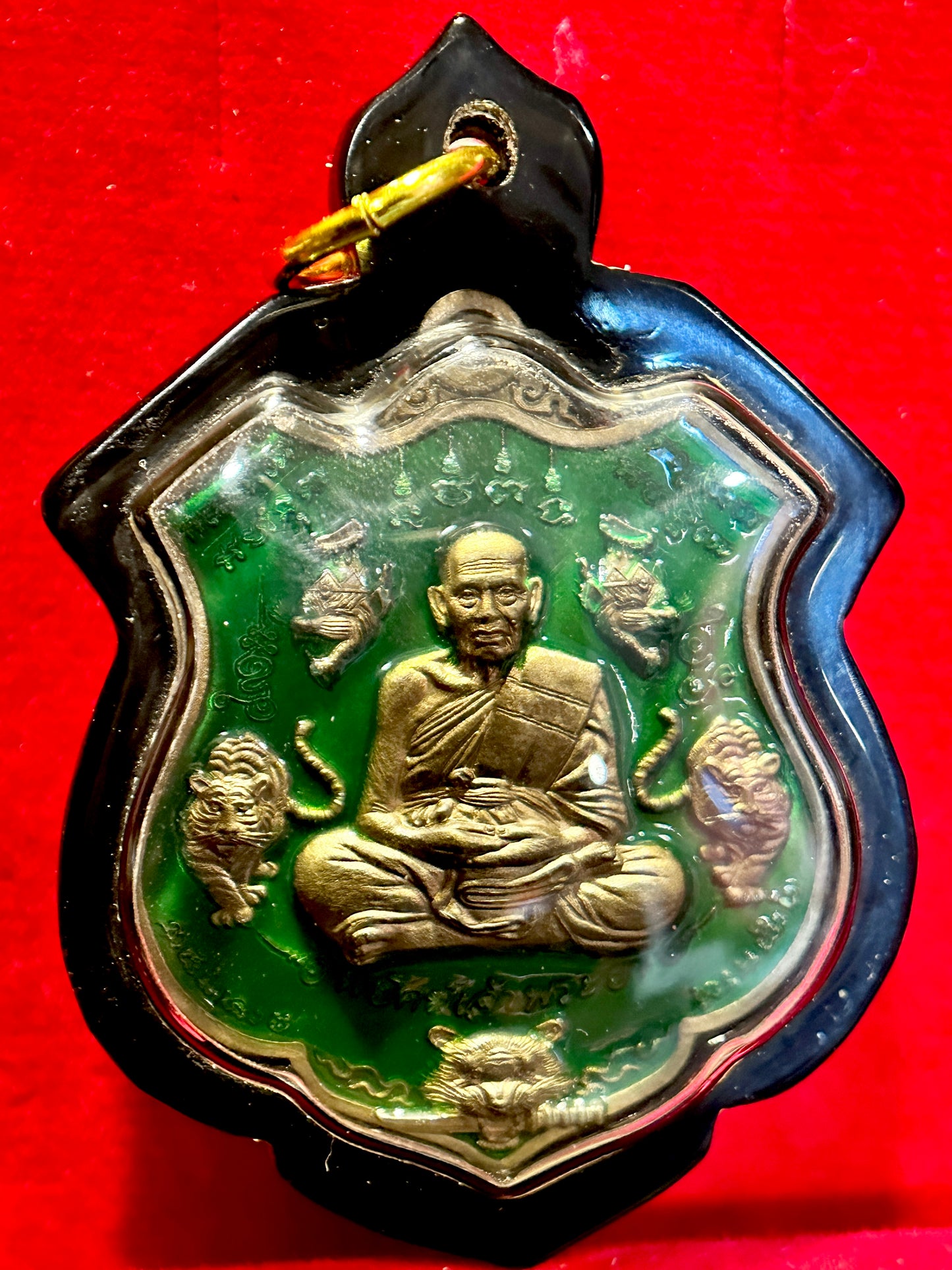 Tiger Courage (Green/ Brushed Gold)