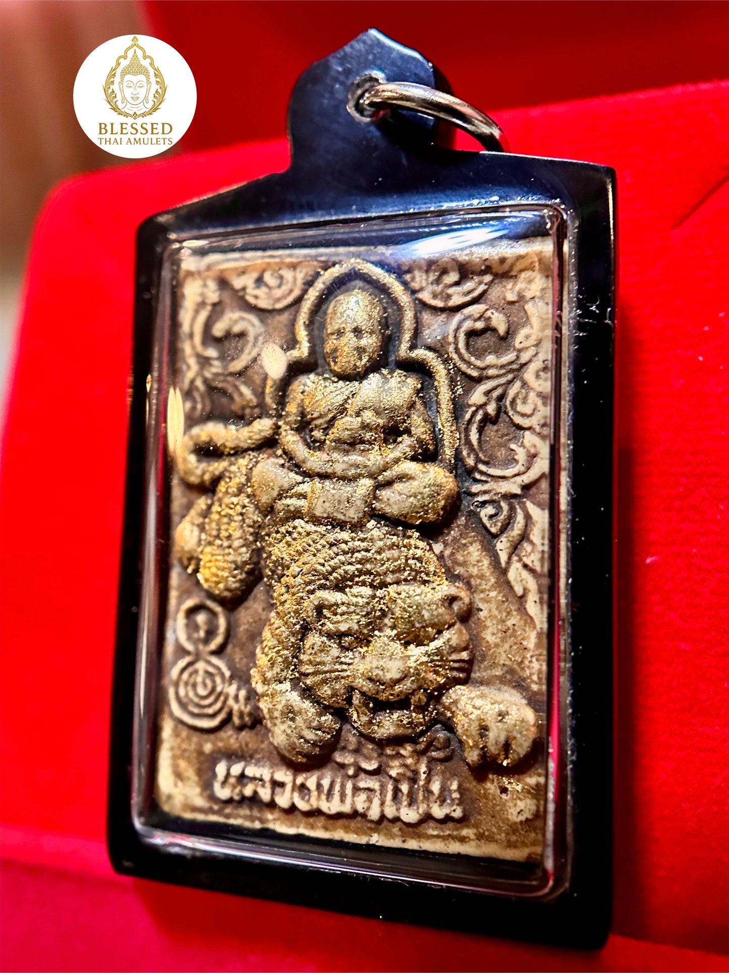 Hanuman & Monk Riding Tiger