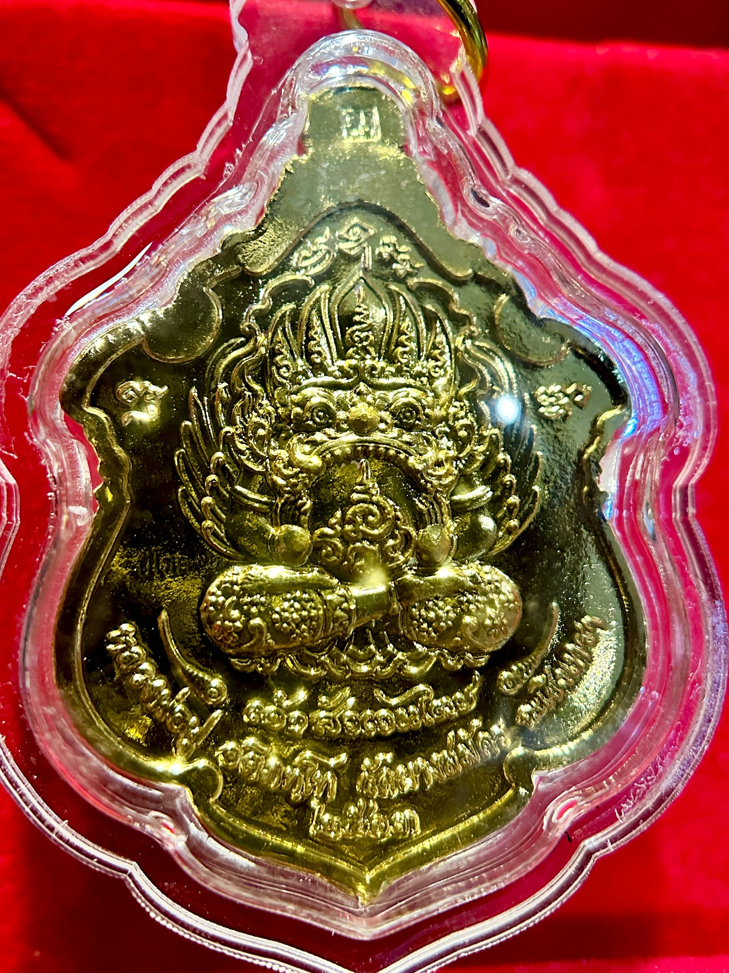 Garuda & Rahu Royal Crest (Red/Gold)