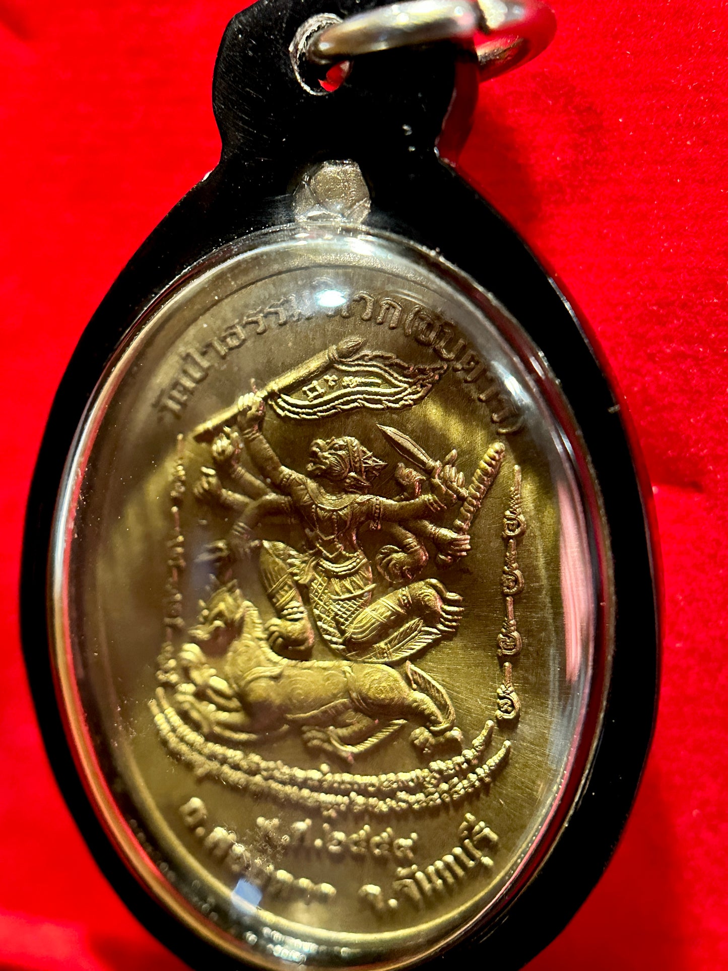 Luang Pu Singthong & Hanuman Riding Singha