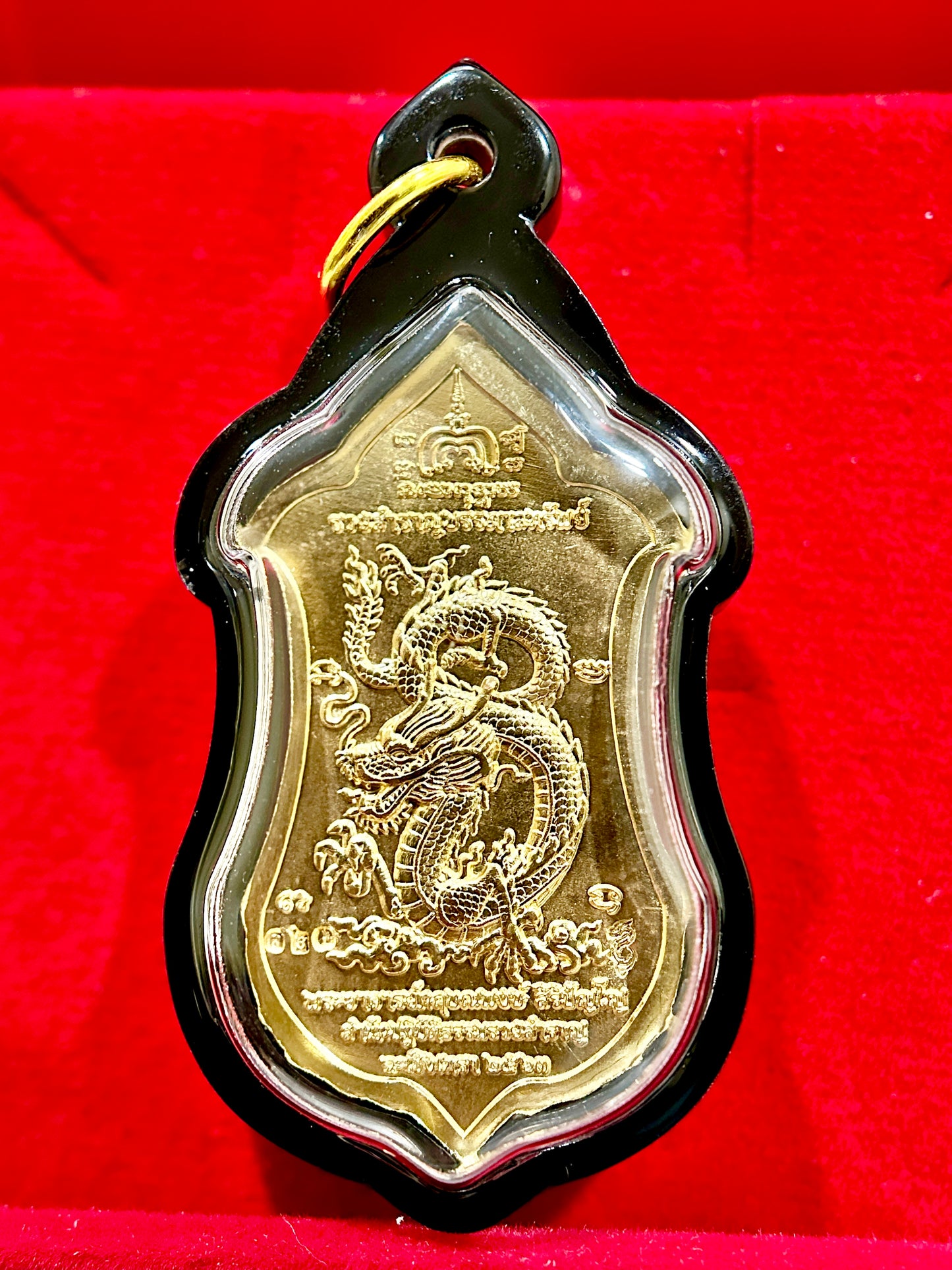 Tao Wessuwan & Dragon Guardian Amulet (Gold)