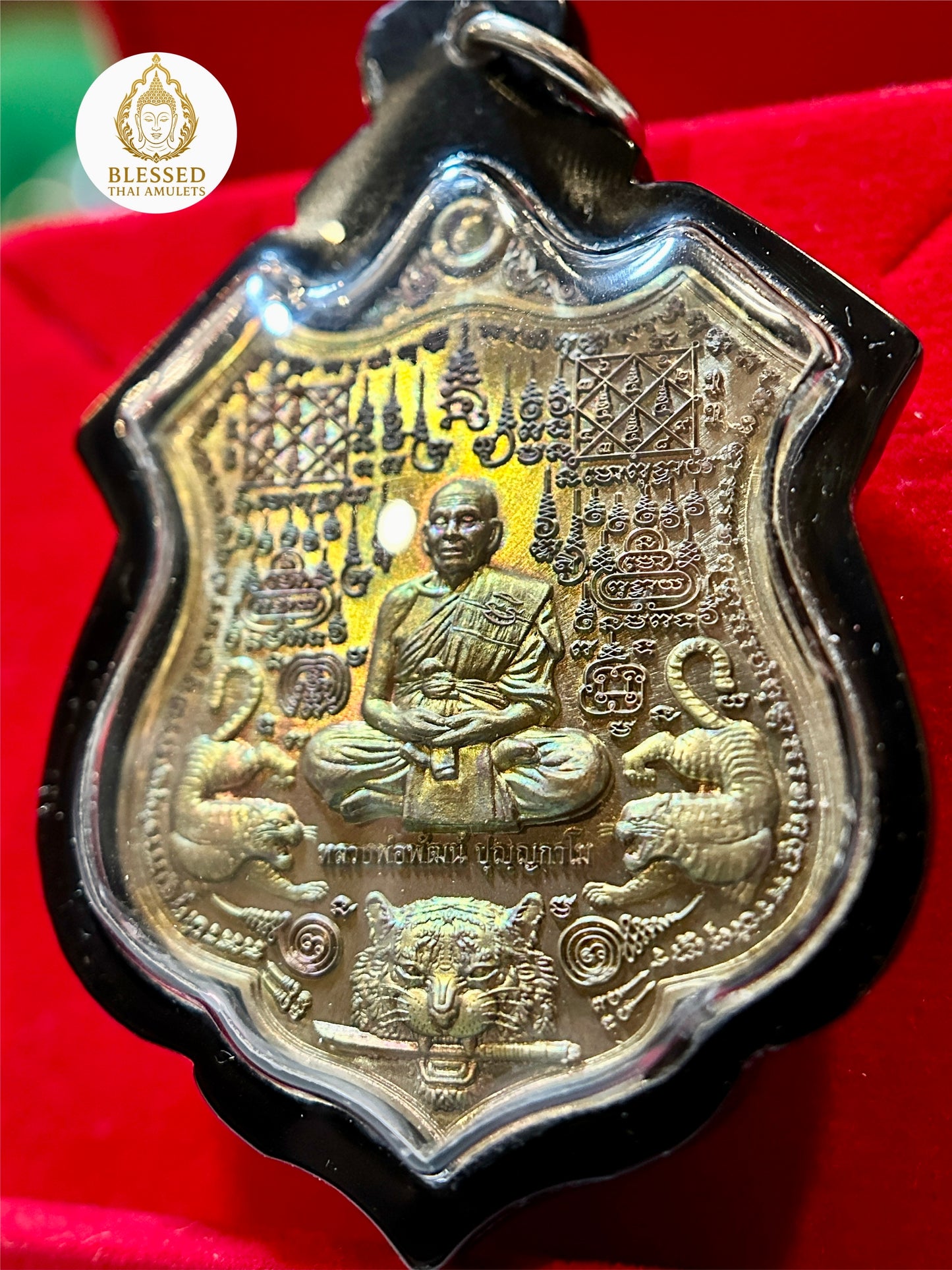 Twin Tigers of Luang Phor Phat (Iridescent Gold)