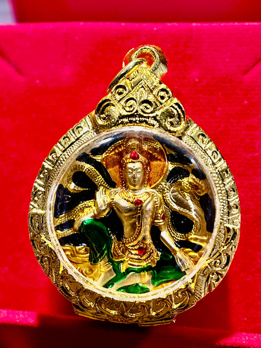 Naga-Protected Bodhisattva (Multicolor/Gold)