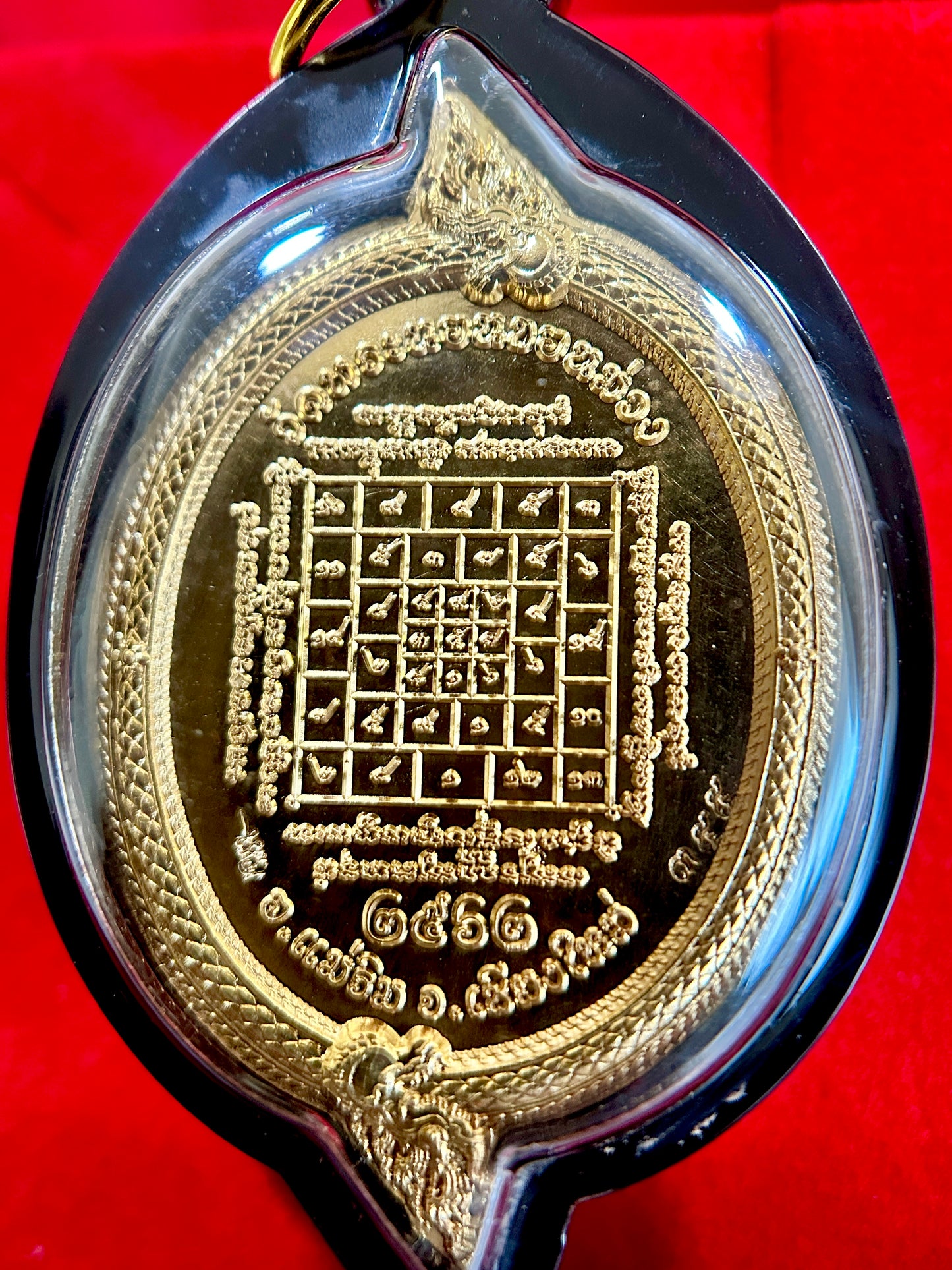 Tao Wessuwan with Naga-Encircled Yantra (Gold)