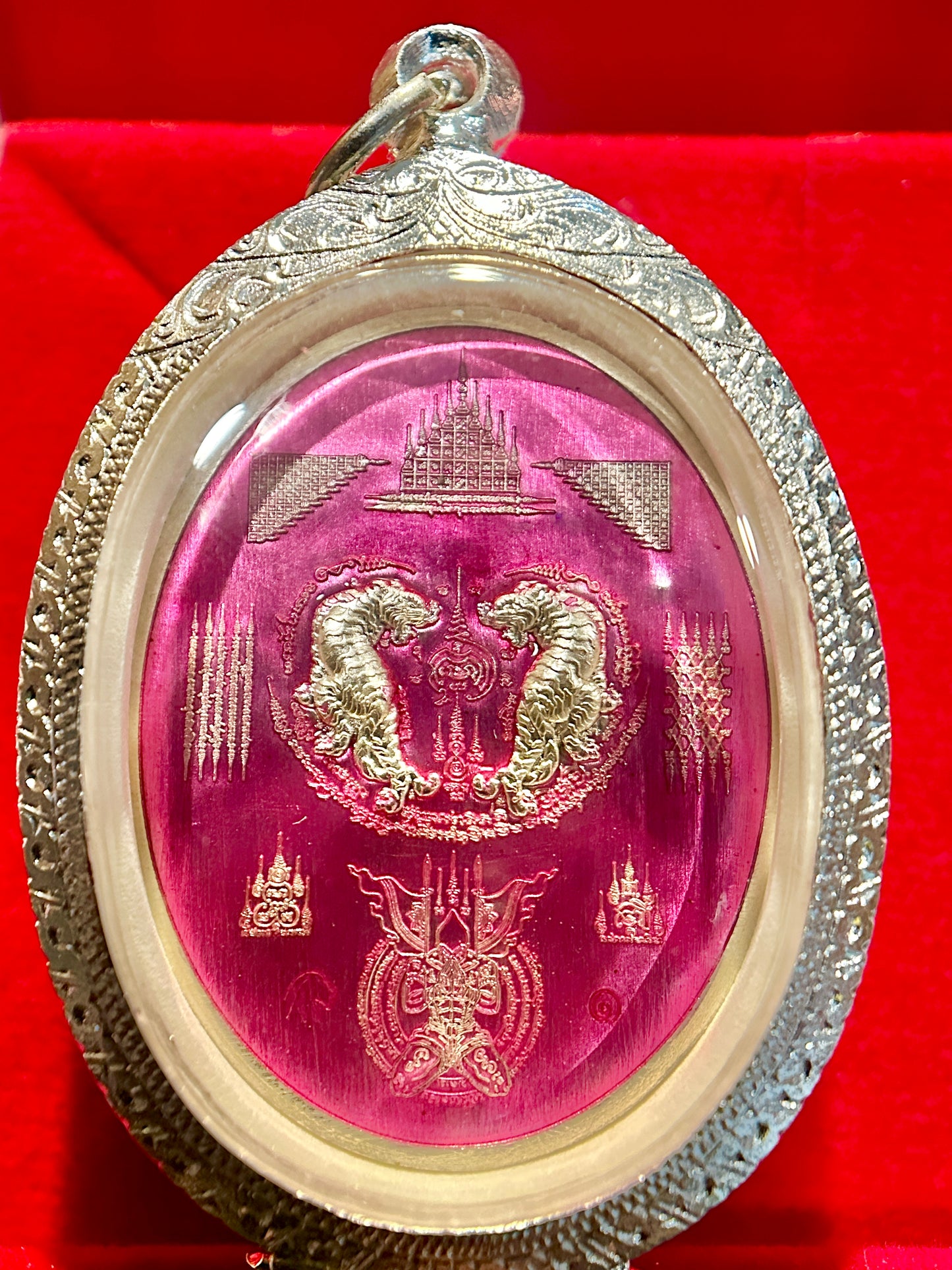 Nai Khanom Tom Signature Amulet (Pink & Silver Edition)