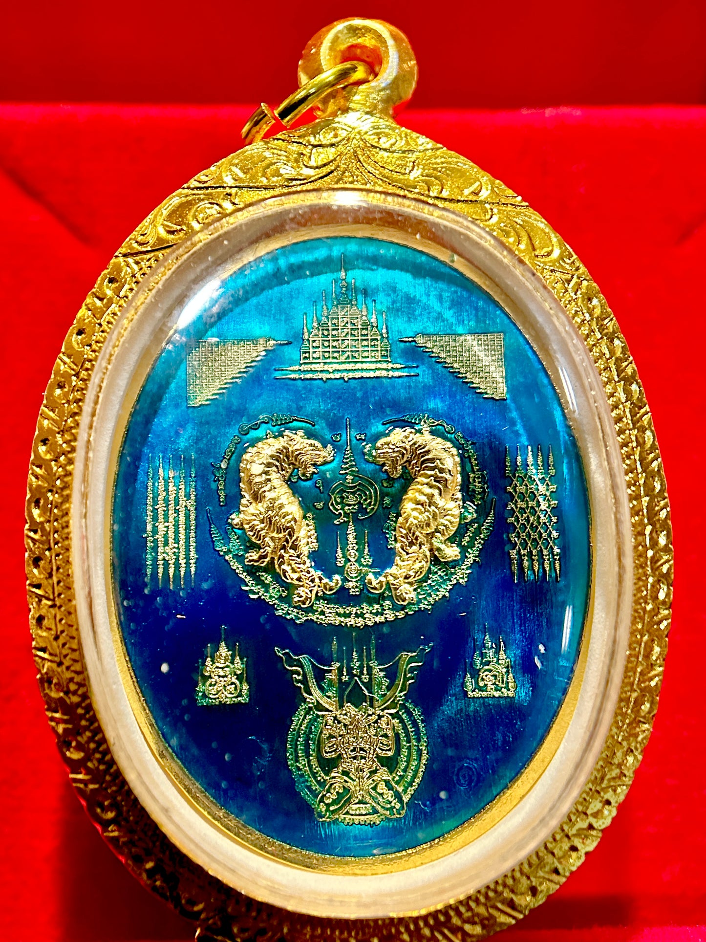 Nai Khanom Tom Signature Amulet (Ocean Blue & Gold Edition)