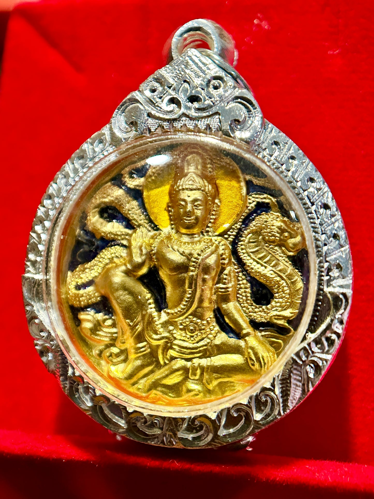 Naga-Protected Bodhisattva (Blue/Gold)