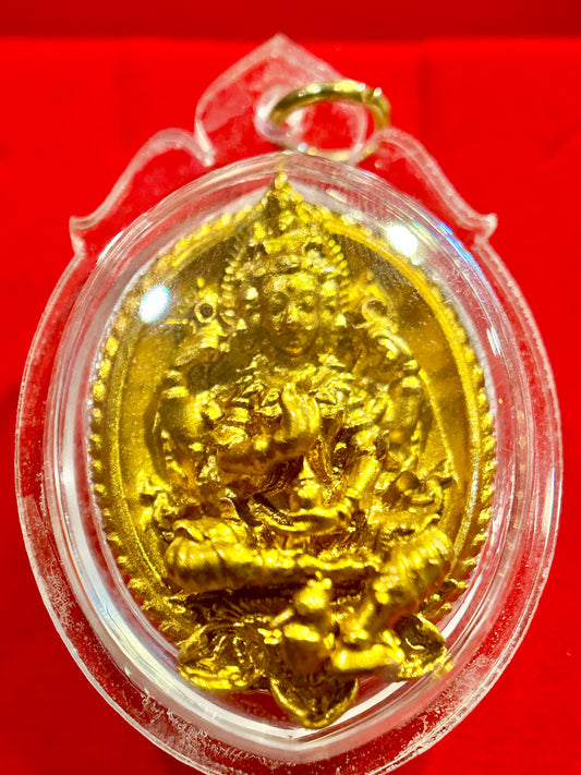 Phra Phrom Four-Faced Blessing (Gold Relief Edition)
