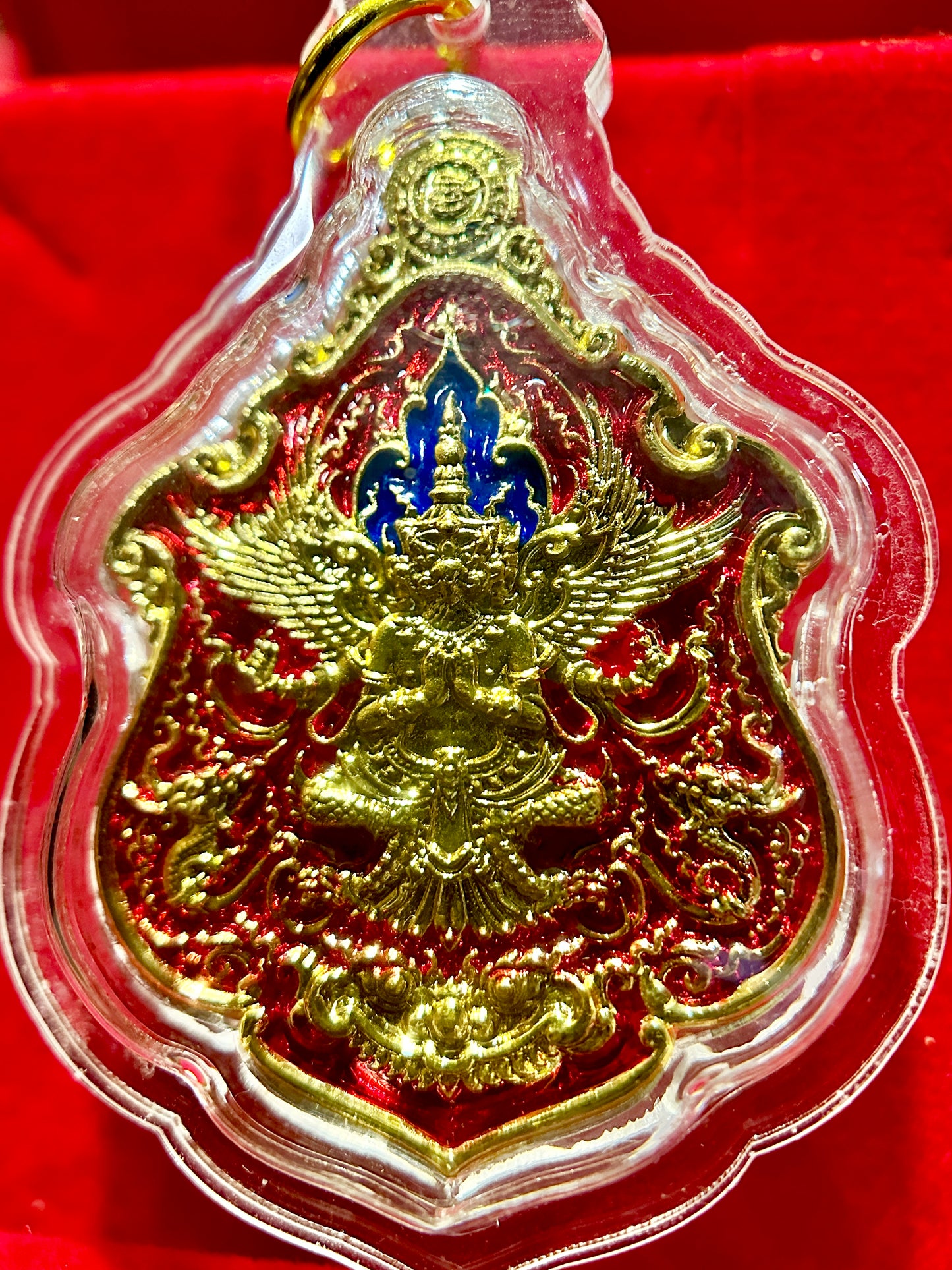 Garuda & Rahu Royal Crest (Red/Gold)