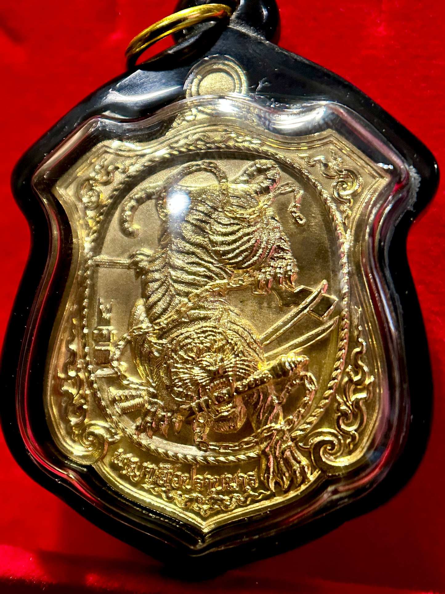 Bound Tiger Guardian Amulet - Brilliant Gold Edition (Black Case)