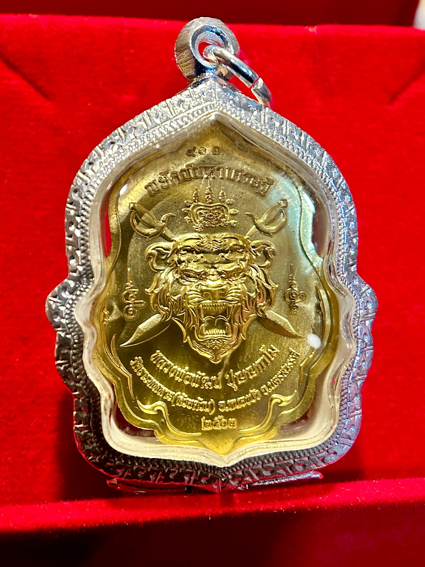 Luang Phor Phat Riding Erawan (Turquoise & Gold)