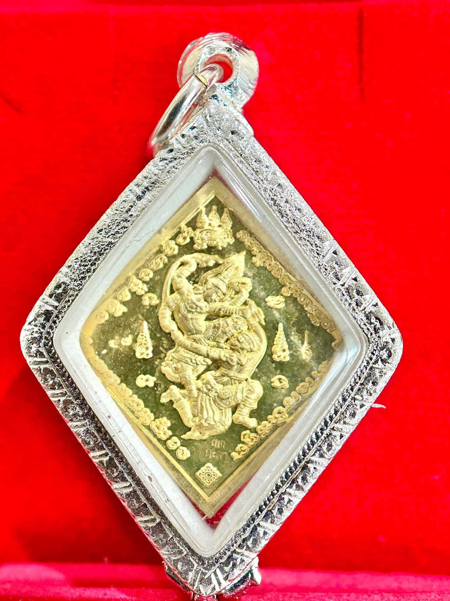 Phra Phrom Diamond Blessing Amulet (Emerald & Gold Edition)