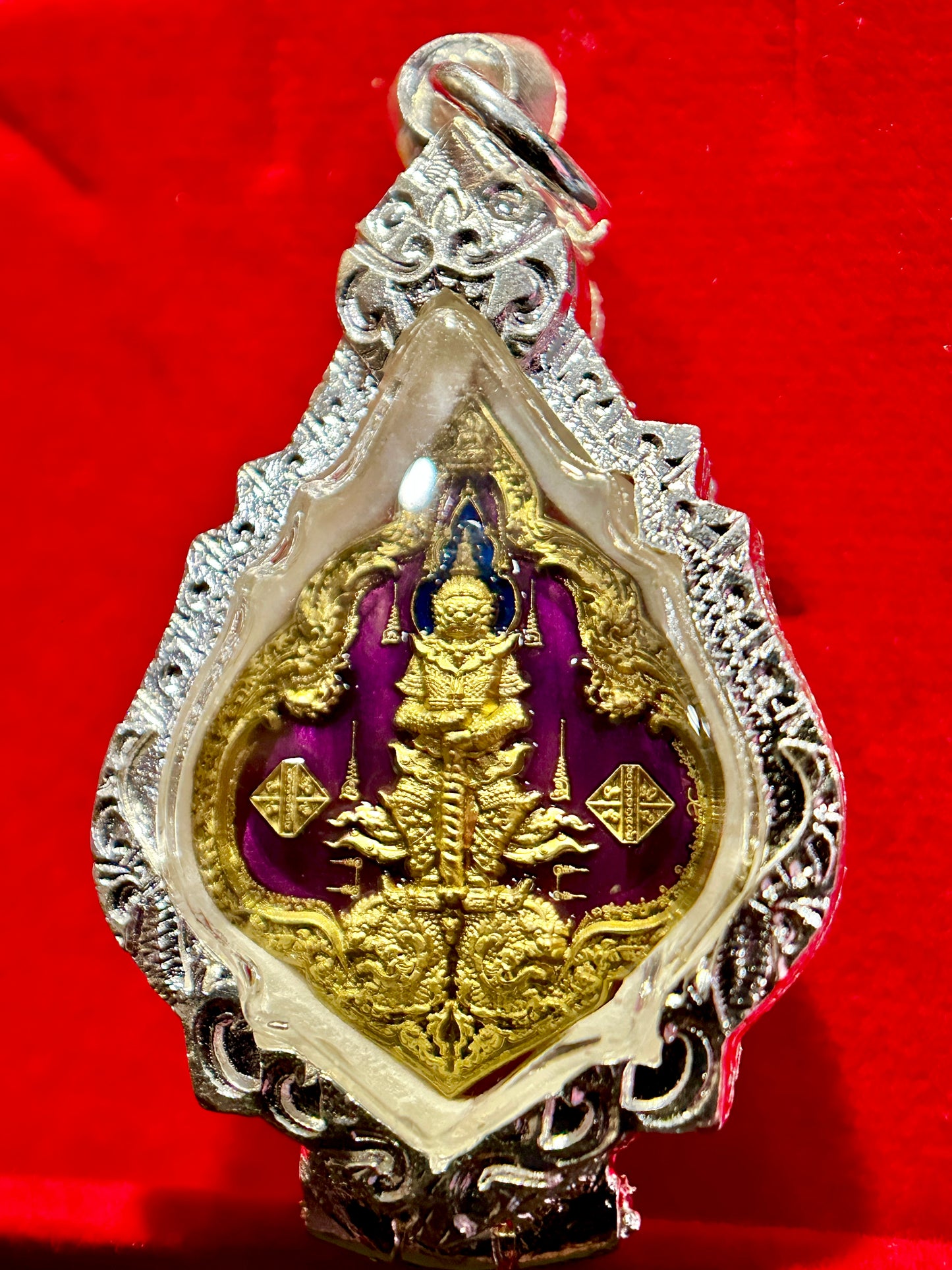 Tao Wessuwan Royal Dharma Guardian (Purple/Silver)