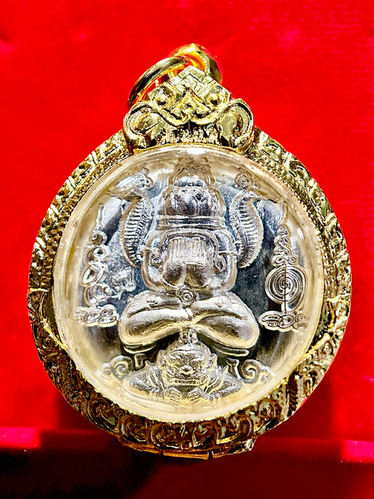 Phra Pidta Silver Shield & Zodiac Guardians