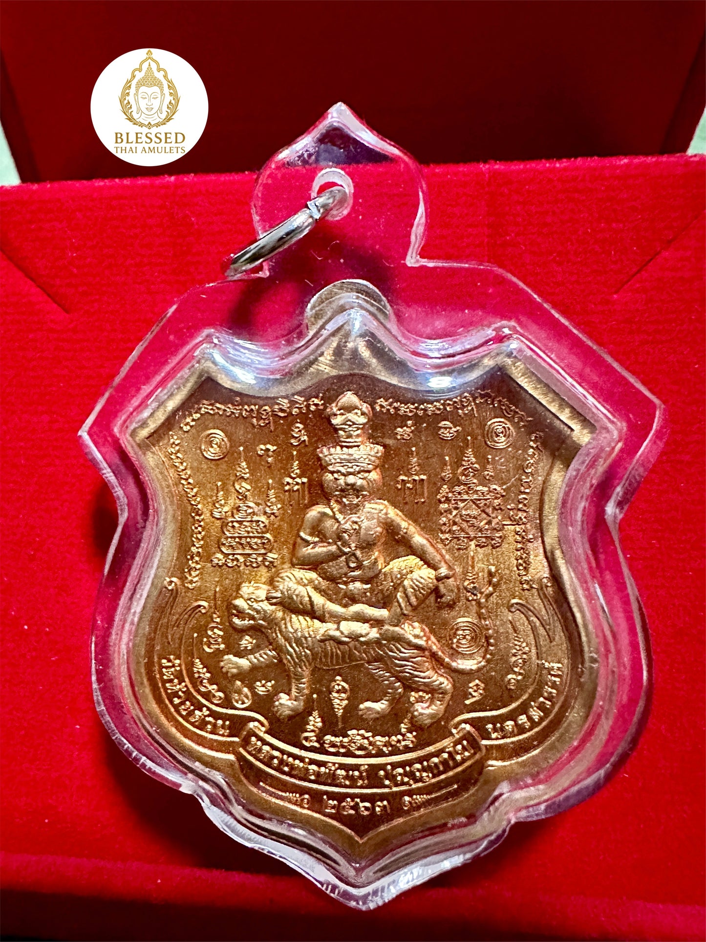 Luang Phor Phat & Tiger-Headed Lersi (Green)