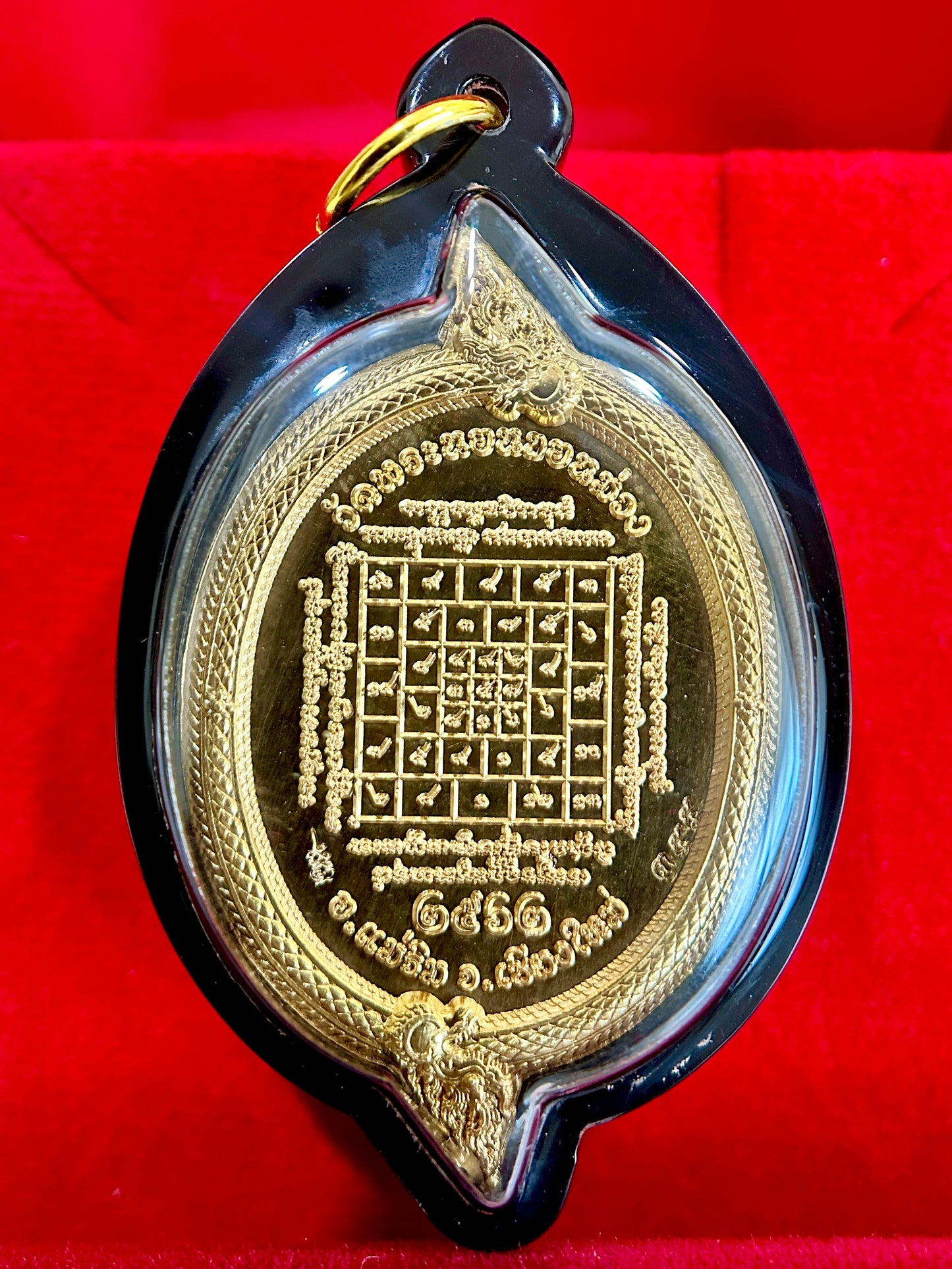 Tao Wessuwan with Naga-Encircled Yantra (Gold)
