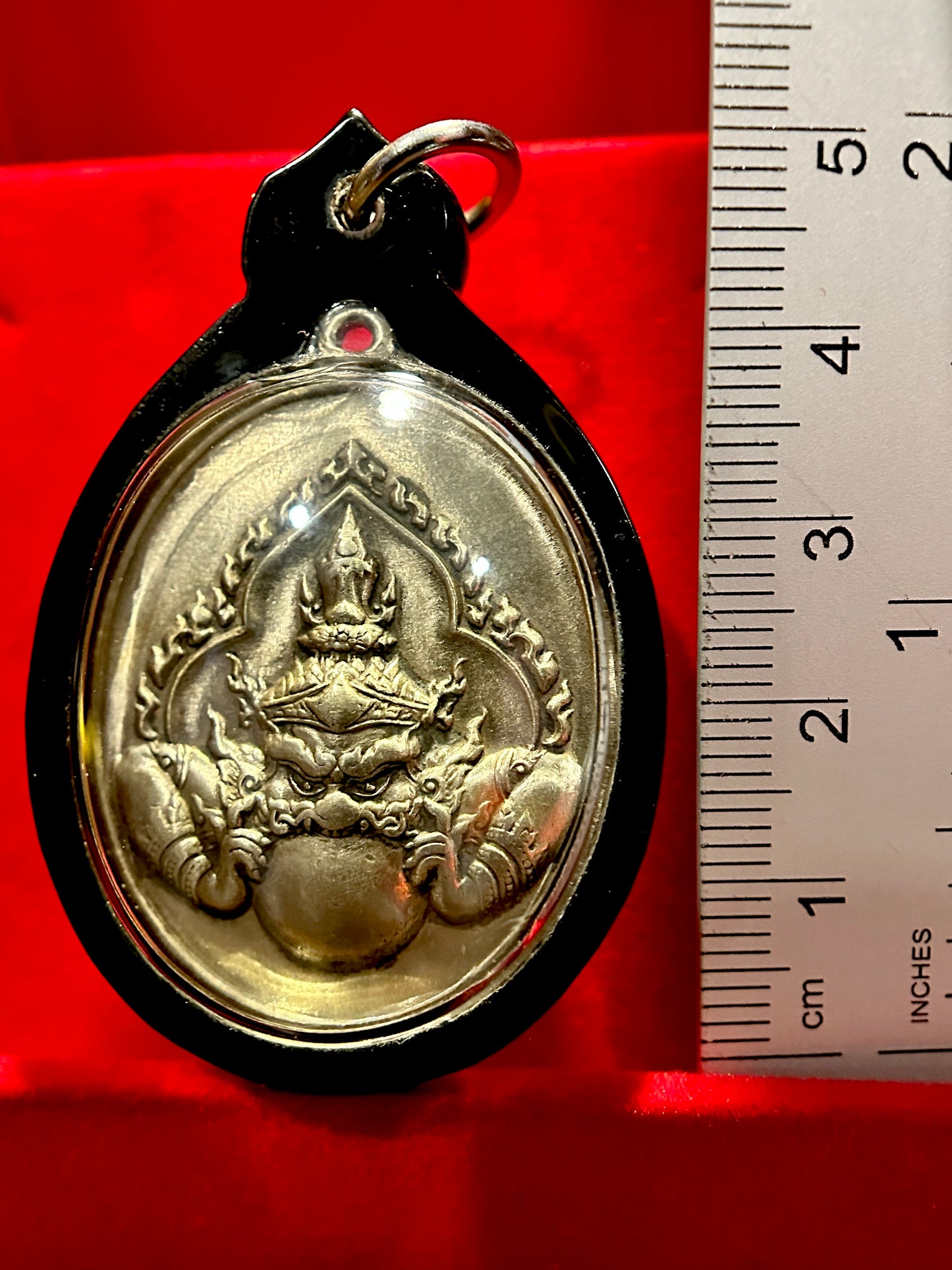 Eclipse Rahu Amulet (Brushed Silver)