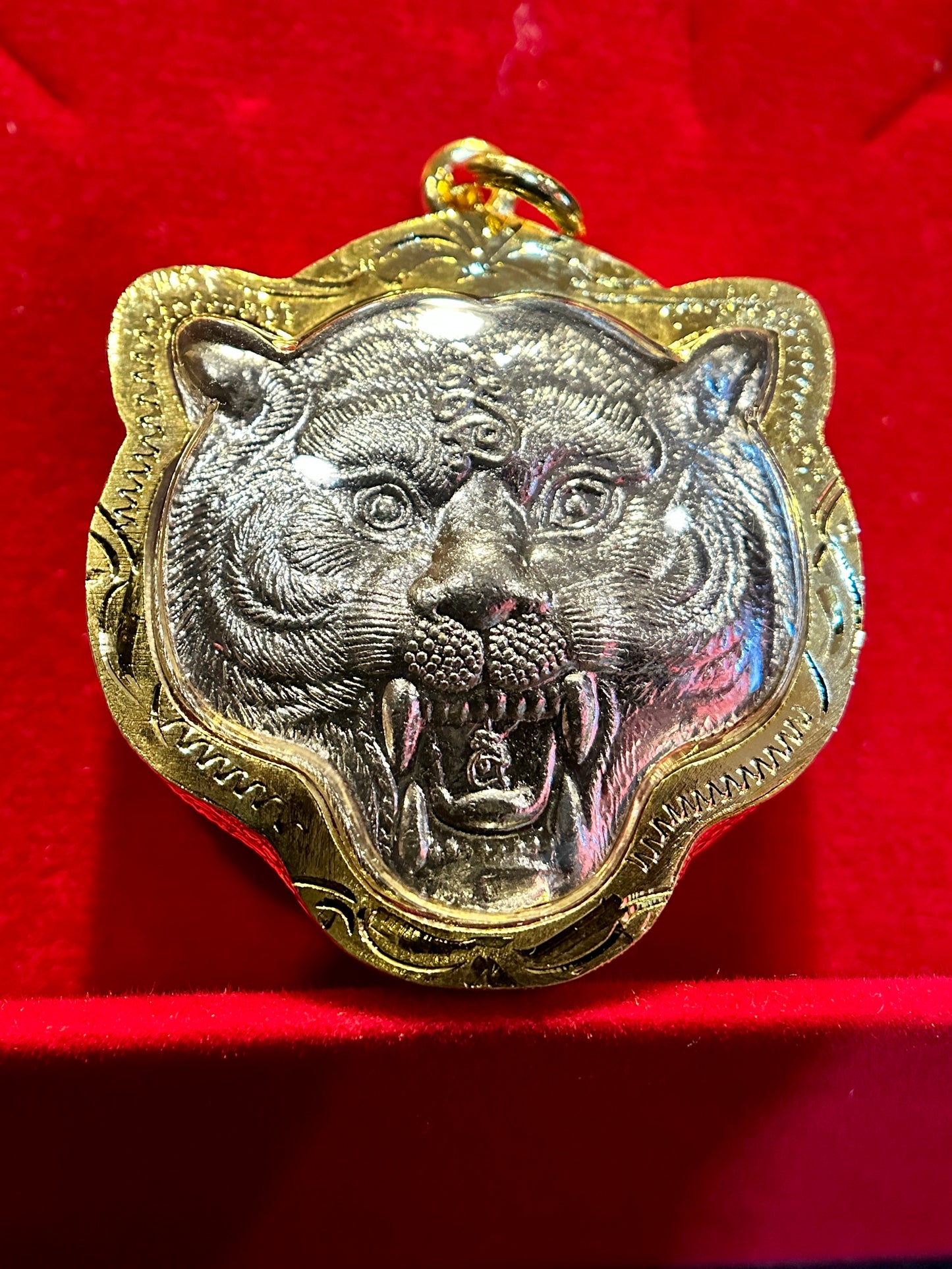 Tiger Spirit & Monk Blessing (Silver) Gold Case