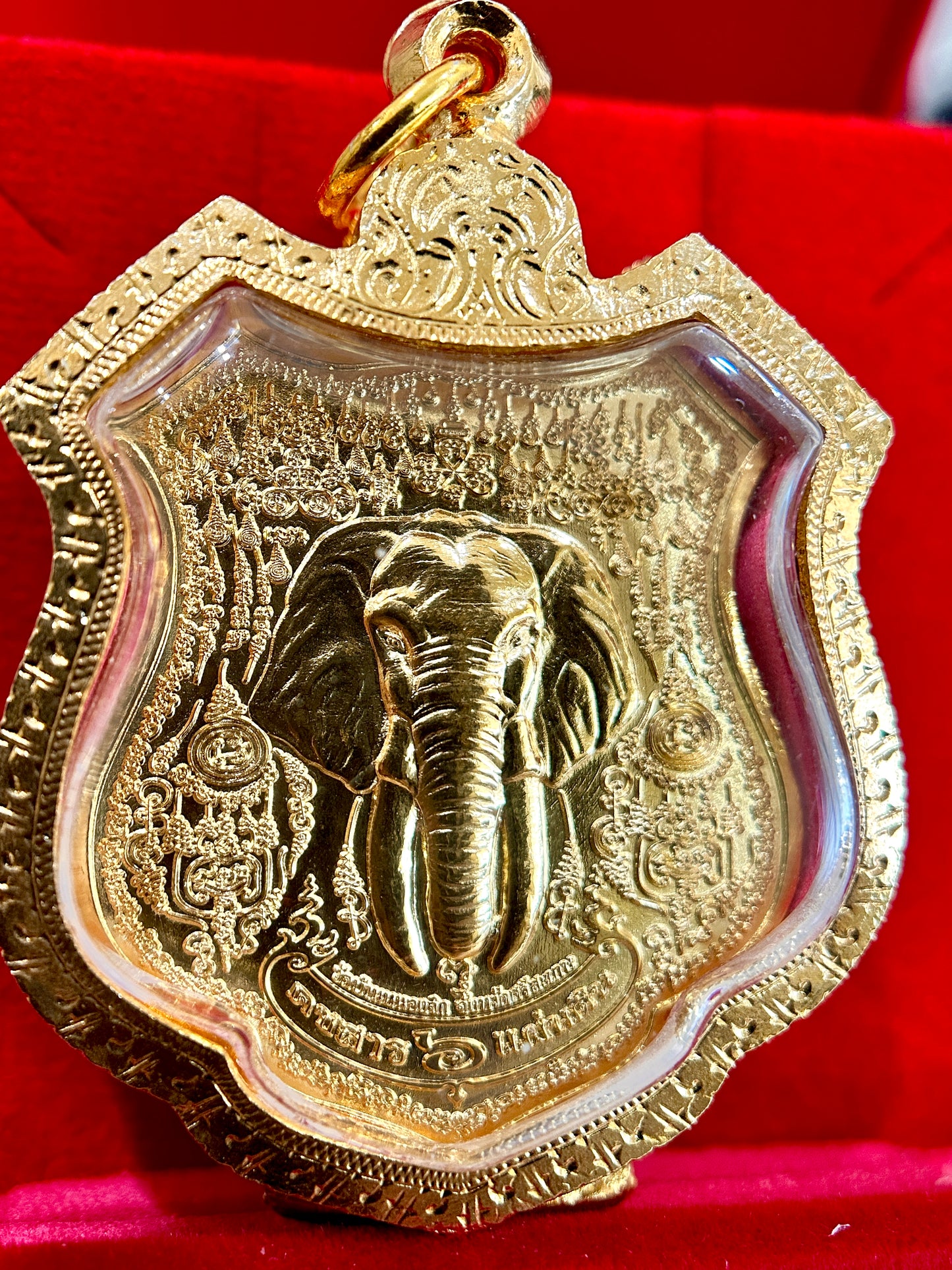 Sacred Elephant Amulet (Gold)
