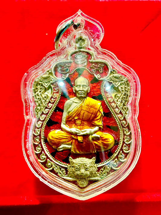 Luang Phor Phat Twin Tigers (Red/Silver)